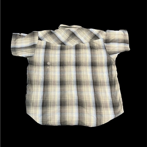 Dickies Beige/Black/Blue Plaid button up Sz 2XL - Picture 3 of 3